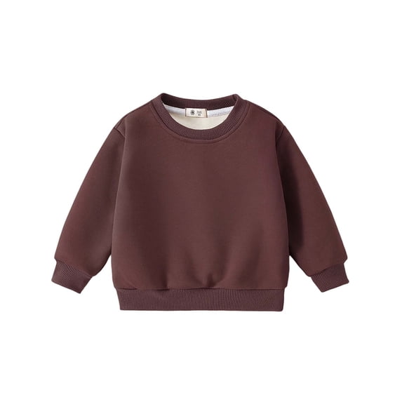 Mitankcoo Girls Cotton Sweatshirts Crew Neck Long Sleeve Comfort Shirts Fall & Winter Daily Casual Tops