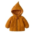 thumbnail image 1 of Mitankcoo Girls Hooded Puffer Coat Cute Pointed Wizard Hat Quilted Winter Jacket with Tassel Zipper Warm Outerwear 1-10Y, 1 of 7