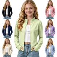 thumbnail image 1 of Mitankcoo Girls Mock Neck Zip Up Jacket Slim Long Sleeve Athletic Coat with Thumb Holes Lightweight Casual Outerwear 3-15Y, 1 of 7