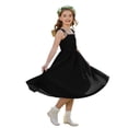 thumbnail image 1 of Mitankcoo Girls Summer Dresses Adjustable Spaghetti Strap Ruched Flowy Dress for Daily Casual & Beach Vacation, 1 of 8