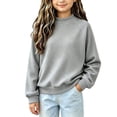 thumbnail image 1 of Mitankcoo Girls Waffle Knit Sweater Long Sleeve Raglan Pullover Top Loose Warm Casual Knitwear for Fall Winter, 1 of 5