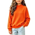 thumbnail image 1 of Mitankcoo Girls Waffle Knit Sweater Long Sleeve Raglan Pullover Top Loose Warm Casual Knitwear for Fall Winter, 1 of 5
