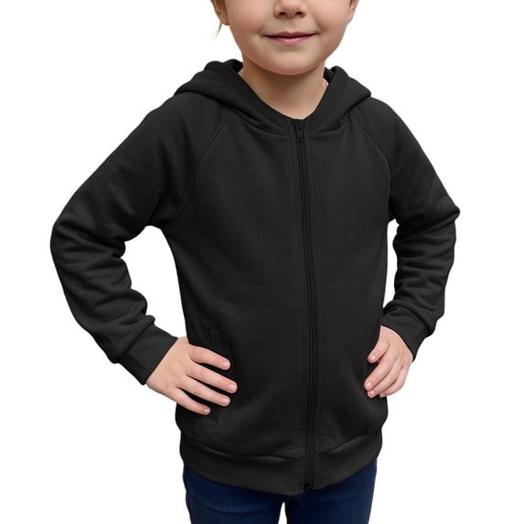 Mitankcoo Kids Full Zip Hoodie Jacket Raglan Long Sleeve Lightweight Sweatshirt with Pockets Fall Winter Casual Coat