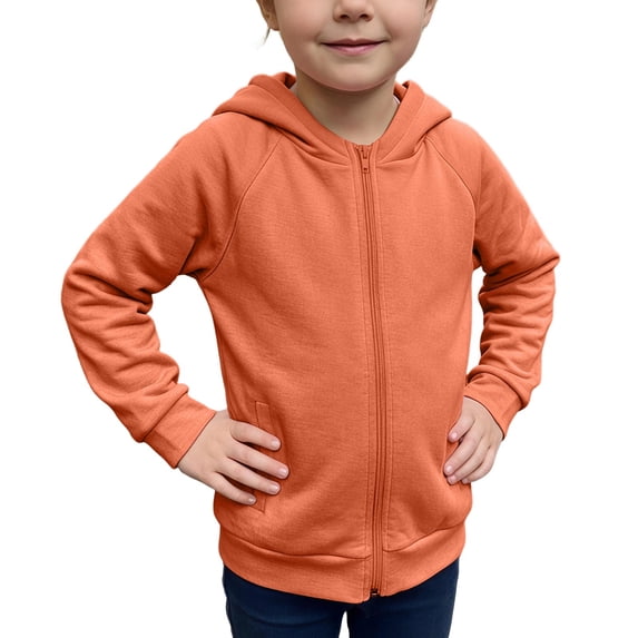 Mitankcoo Kids Full Zip Hoodie Jacket Raglan Long Sleeve Lightweight Sweatshirt with Pockets Fall Winter Casual Coat