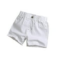 thumbnail image 1 of Mitankcoo Kids Jeans Shorts - Todddler Girls Elastic Waist Jeans Shorts 3-14 Years, 1 of 3