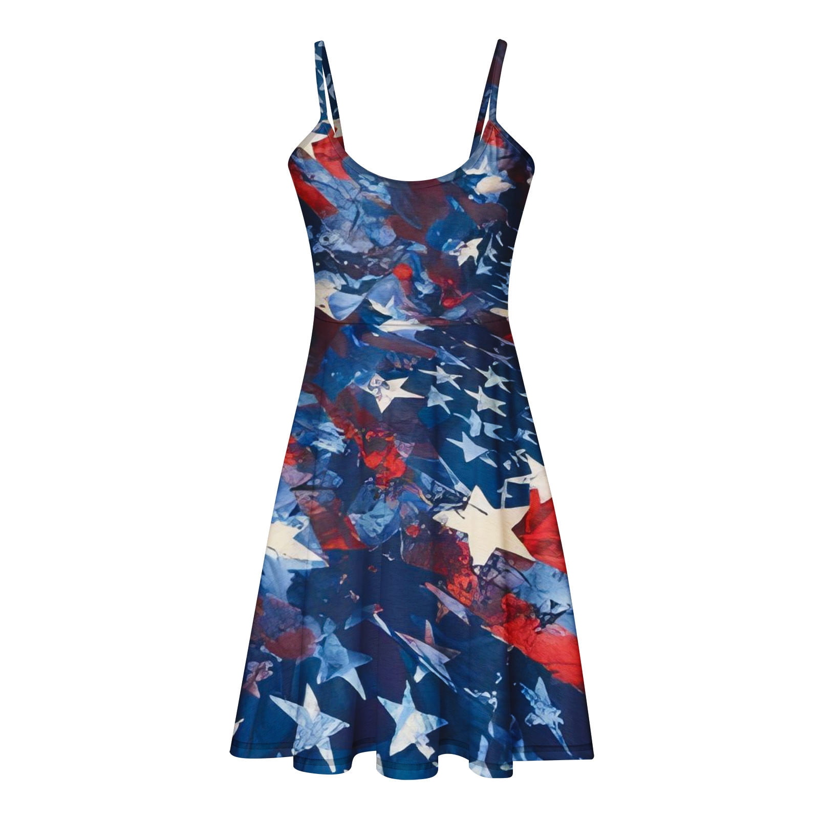 Mitankcoo Summer Dress for Women - American Flag Patriotic Sundress ...