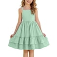 thumbnail image 1 of Mitankcoo Summer Dresses for Girls Halter Tiered Ruffle Hem A-Line Dress Casual Daily & Fashion Wear 4-15Y, 1 of 8