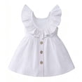 thumbnail image 1 of Mitankcoo Toddler Girls Cotton Dresses Crew Neck Sleeveless A-Line Dress for Summer Casual Daily 0-6Y, 1 of 7