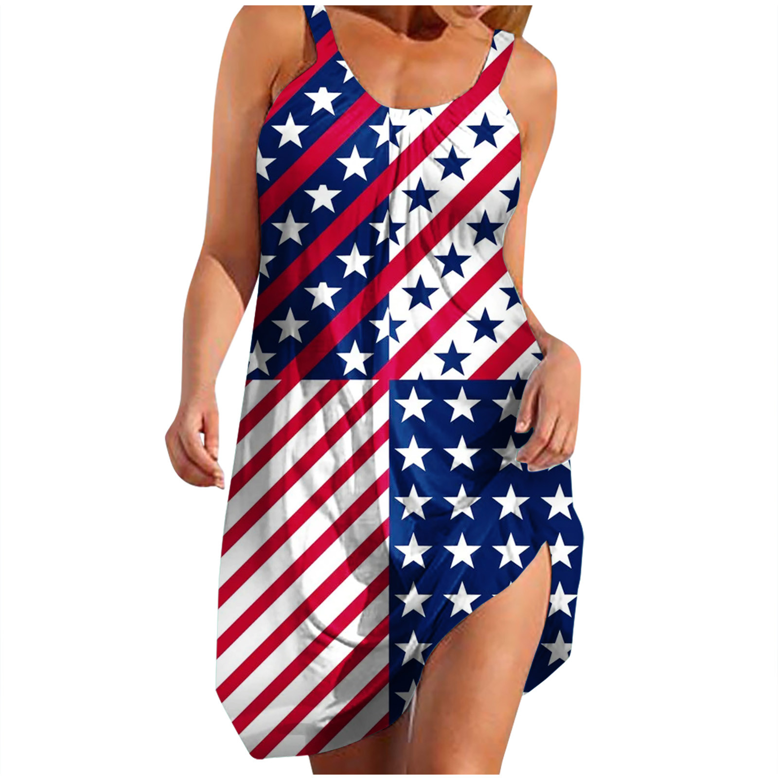 Mitankcoo Women's 2024 Summer Dresses 2024 Beach Casual Sleeveless