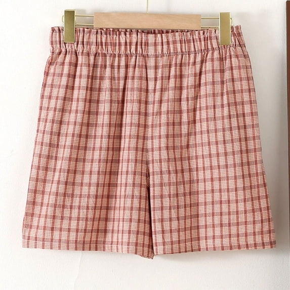 Mitankcoo Women's Cotton Sleep Shorts Breathable Lightweight Lounge Casual Versatile for Indoor Outdoor