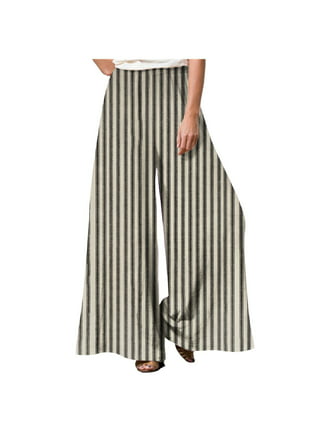 Women's Tall Athletic Stripe Pants in Black & White
