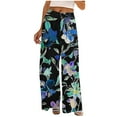 thumbnail image 1 of Mitankcoo Women's Loose Print Pants - Elastic Waist with Pockets - Casual Fashion Long Trousers, 1 of 5