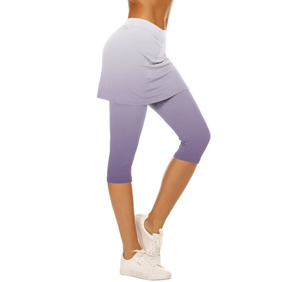 Mitankcoo Women's Yoga Jogger Leggings - Athletic Workout Capris - Stretch Fashion Cropped Trousers