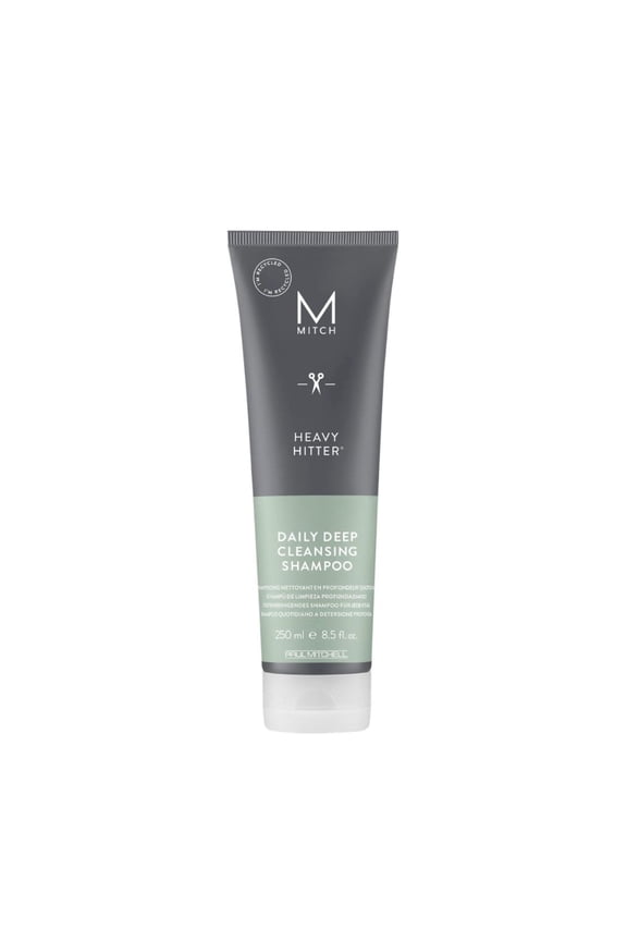MITCH by Paul Mitchell Heavy Hitter Daily Deep Cleansing Shampoo for Men, For All Hair Types, 8.5 Fl Oz