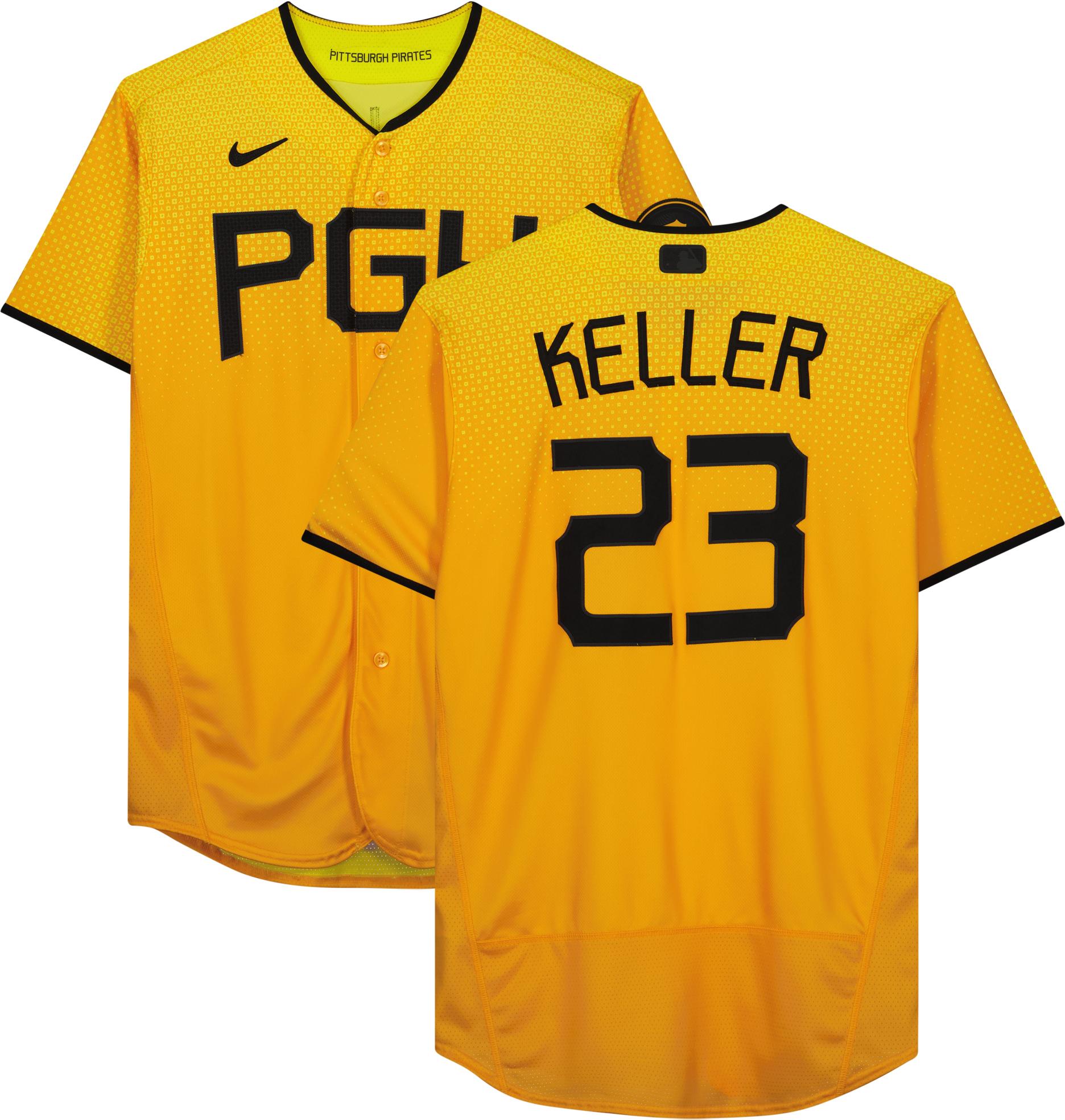 Mitch Keller Pittsburgh Pirates PlayerIssued 23 Yellow City Connect