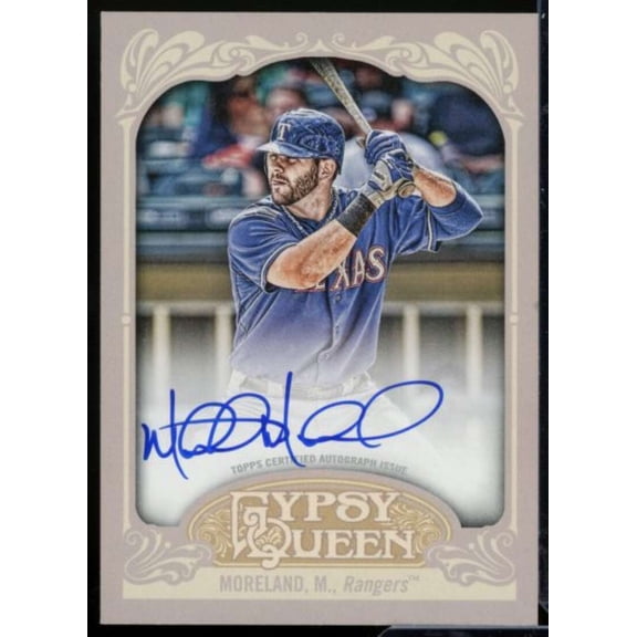 Mitch Moreland Card 2012 Topps Gypsy Queen Autographs #MMO