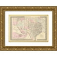 thumbnail image 1 of Mitchell 14x11 Gold Ornate Wood Framed with Double Matting Museum Art Print Titled - Texas - County Map - Mitchell 1880, 1 of 4