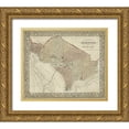 thumbnail image 1 of Mitchell 17x15 Gold Ornate Wood Framed with Double Matting Museum Art Print Titled - Plan of Washington, D.C., 1 of 4