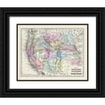 thumbnail image 1 of Mitchell 18x15 Black Ornate Wood Framed with Double Matting Museum Art Print Titled - Western United States - Mitchell 1877, 1 of 4