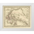 thumbnail image 1 of Mitchell 18x15 White Modern Wood Framed Museum Art Print Titled - Oceania Divisions Island Groups - Mitchell 1879, 1 of 4