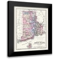 thumbnail image 1 of Mitchell 20x24 Black Modern Framed Museum Art Print Titled - Rhode Island - Mitchell 1877, 1 of 5