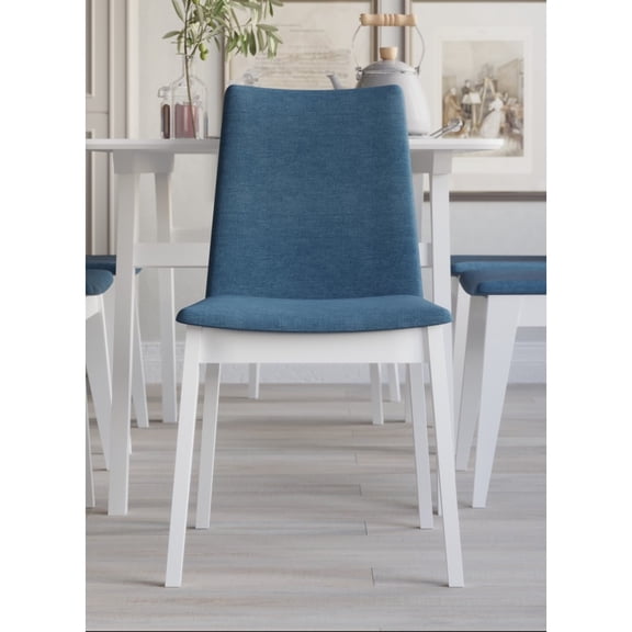 Home Design Mitchell 7-pieces Dining Table and Chair 6 Chairs Only - White
