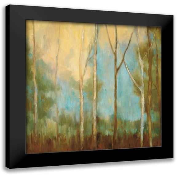 Mitchell, Kristi 12x12 Black Modern Framed Museum Art Print Titled - Bare Trees II