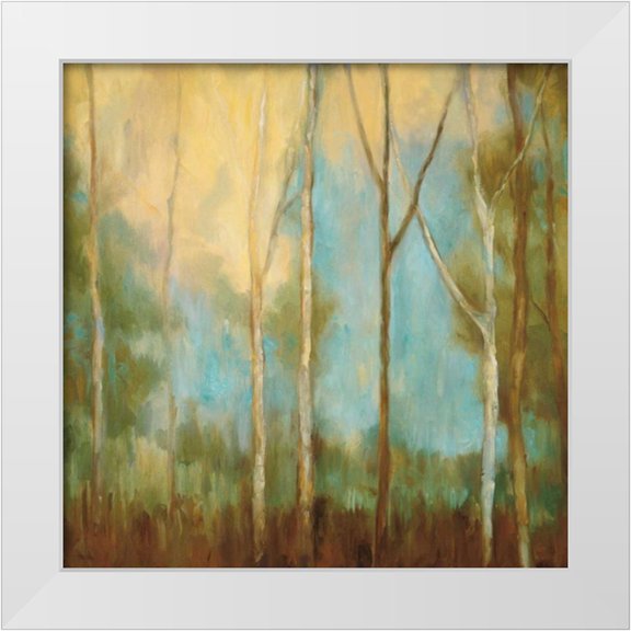 Mitchell, Kristi 12x12 White Modern Wood Framed Museum Art Print Titled - Bare Trees II