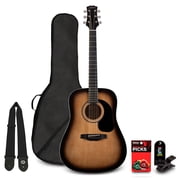 Mitchell Launch D100 Dreadnought Acoustic Guitar Pack Sunburst