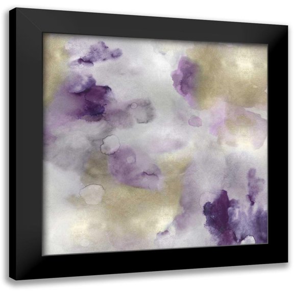 Mitchell, Lauren 12x12 Black Modern Framed Museum Art Print Titled - Whisper in Amethyst I