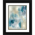 thumbnail image 1 of Mitchell, Lauren 12x14 Black Ornate Wood Framed with Double Matting Museum Art Print Titled - Whisper in Aqua III, 1 of 4