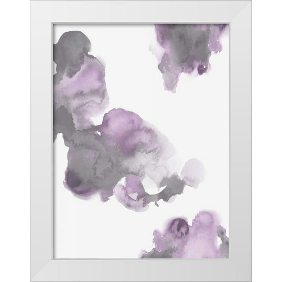 Mitchell, Lauren 12x14 White Modern Wood Framed Museum Art Print Titled - Elevate in Lavender I