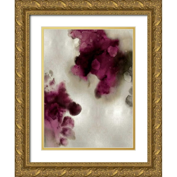 Mitchell, Lauren 25x32 Gold Ornate Wood Framed with Double Matting Museum Art Print Titled - Tempting I in Silver