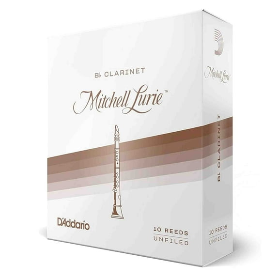 Mitchell Lurie Bb Clarinet Reeds, Strength 2.5, 10 Pack