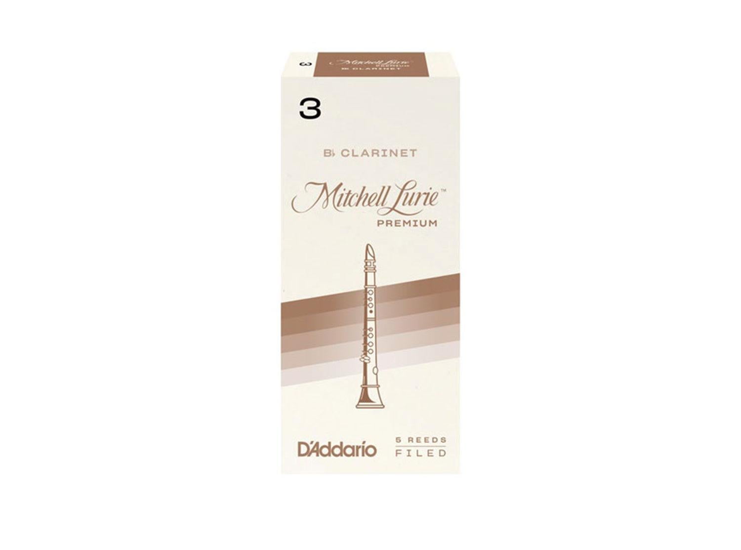 D'Addario Mitchell Lurie Bb Clarinet Reeds (Box Of 10) (2.5