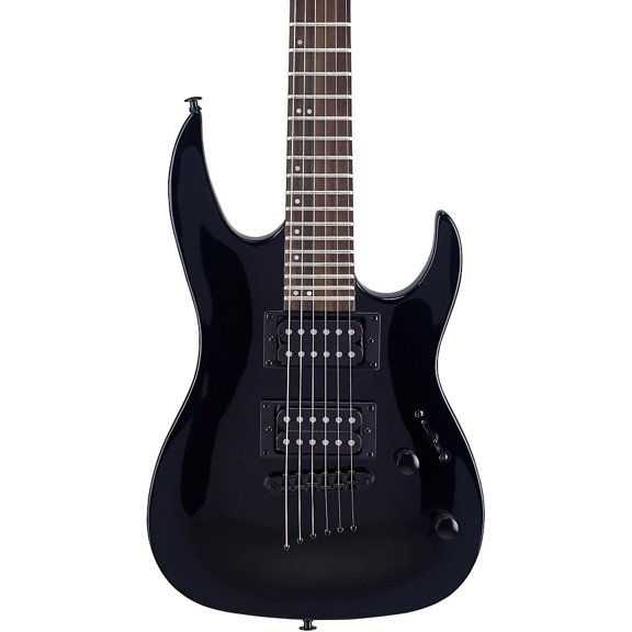 Mitchell MM100 Mini Double Cutaway Electric Guitar, Black