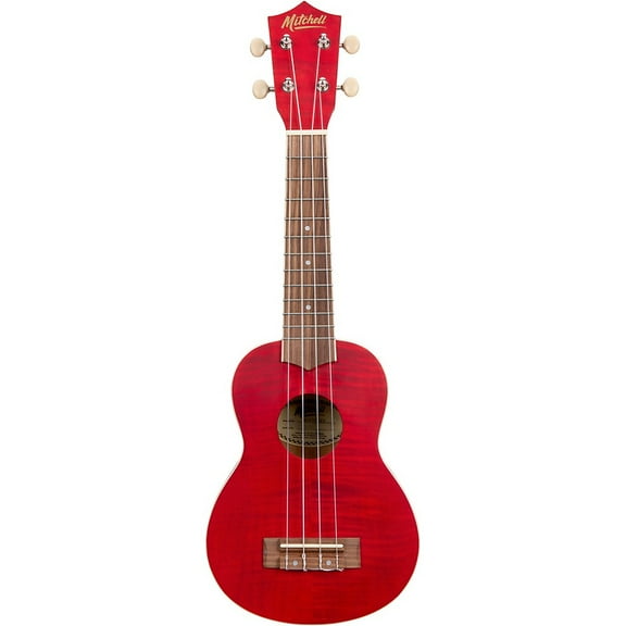 Mitchell MU45F Exotic Soprano Ukulele Flamed Maple Cherry