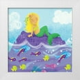 thumbnail image 1 of Mitchell, Melanie 15x15 White Modern Wood Framed Museum Art Print Titled - Mermaid Play I, 1 of 4