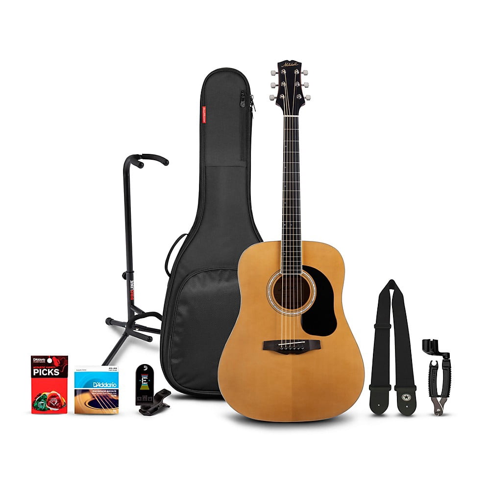 Mitchell Motion D150 Dreadnought Acoustic Guitar Deluxe Pack - Natural