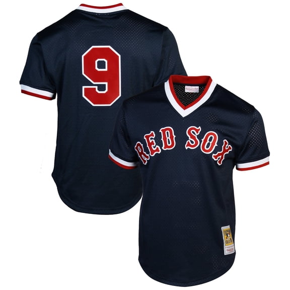 Men's Mitchell & Ness Ted Williams Navy Boston Red Sox Authentic Batting Practice Jersey