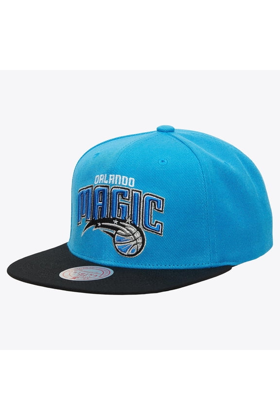 Men's Mitchell & Ness Blue/Black Orlando Magic Basic Snapback Hat