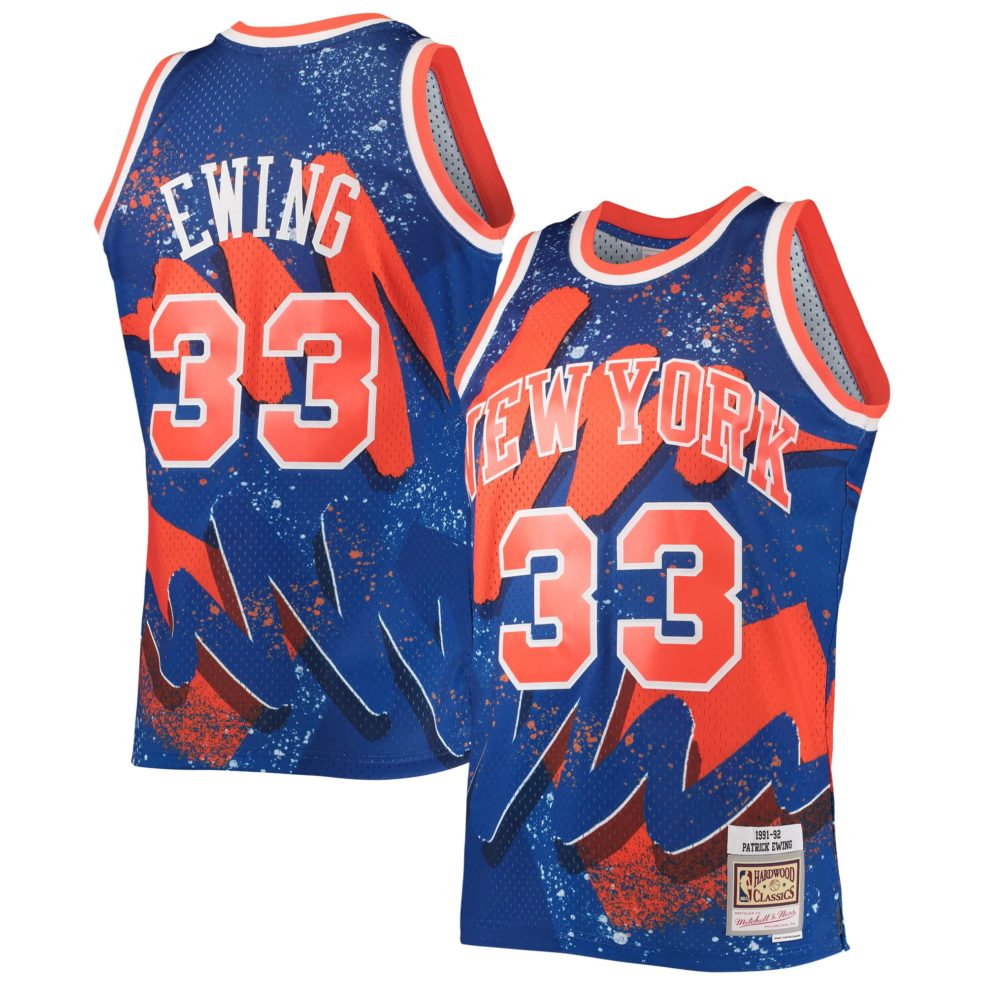 Mitchell & Ness Hyper Hoop Knicks 1991 Patrick Ewing Jersey Size: SMALL,  Color: ROYAL 