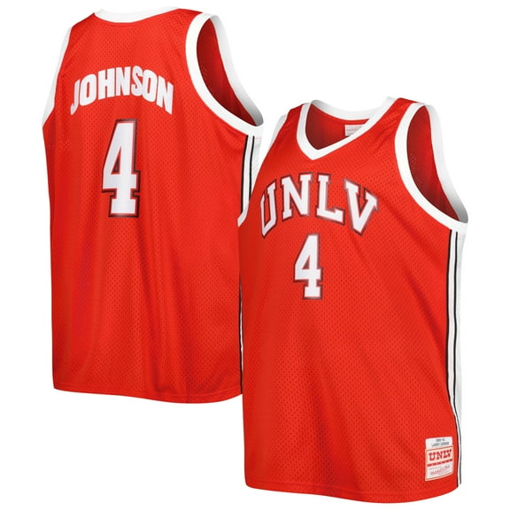 Mitchell & Ness Larry Johnson Scarlet UNLV Rebels 1989/90 Big & Tall Swingman Jersey