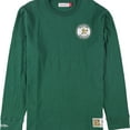 thumbnail image 1 of Mitchell & Ness Mens Slub-Knit Embellished T-Shirt, Green, X-Large, 1 of 2