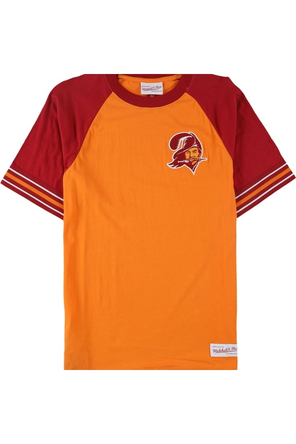 Mens Team Captain Embellished T-Shirt, Orange, Small