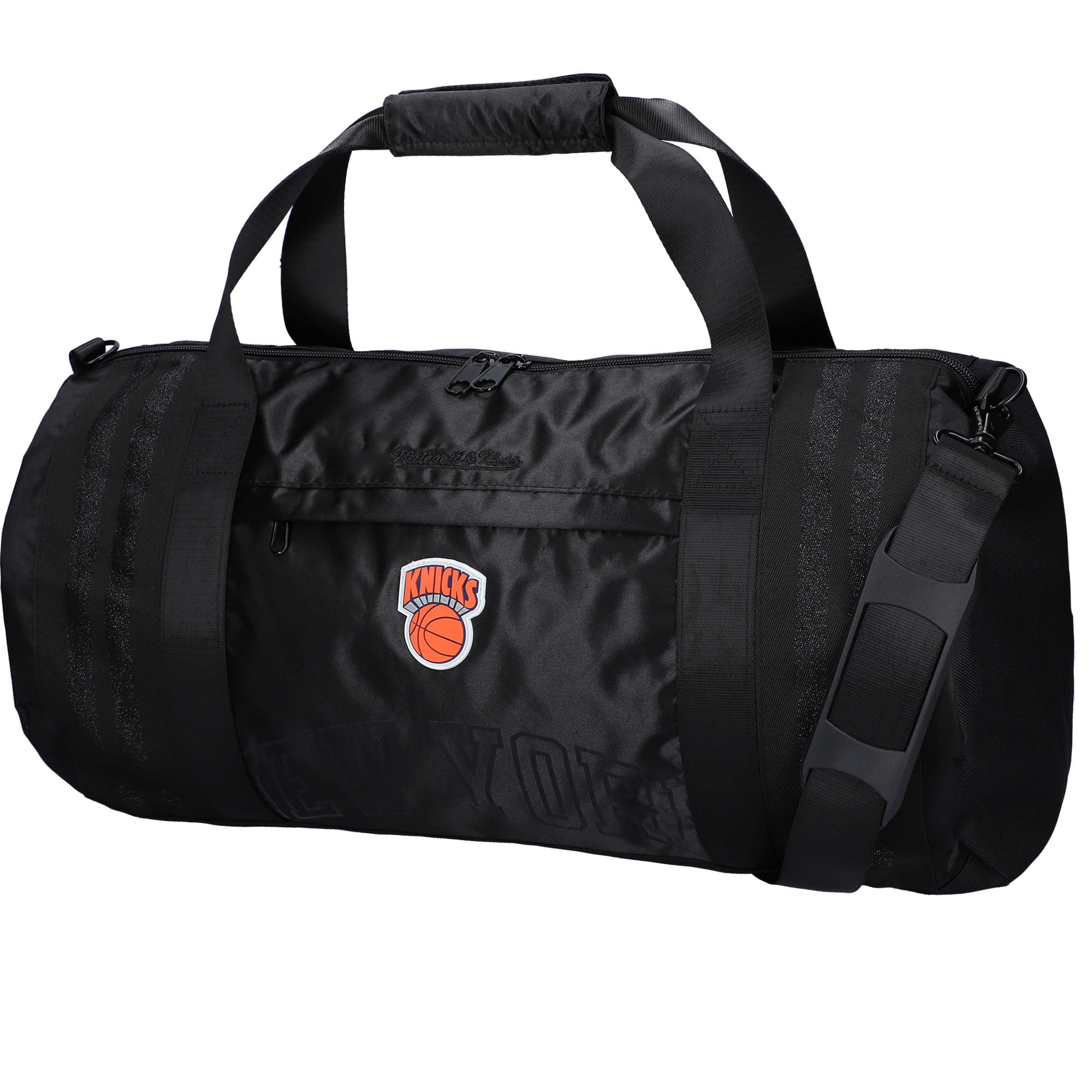 Mitchell \u0026 Ness New York Knicks Hardwood Classics Satin Duffel Bag