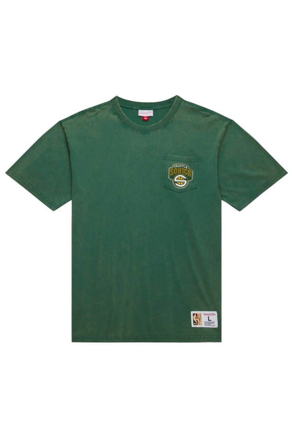 Mitchell  Ness Seattle SuperSonics Fade Away Pocket Tee
