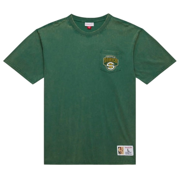 Mitchell Ness Seattle SuperSonics Fade Away Pocket Tee