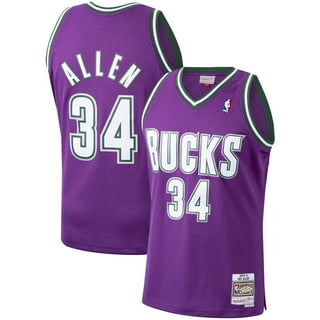 Mitchell & Ness Kareem Abdul-Jabbar Milwaukee Bucks White Hardwood Classic Swingman Jersey / Large