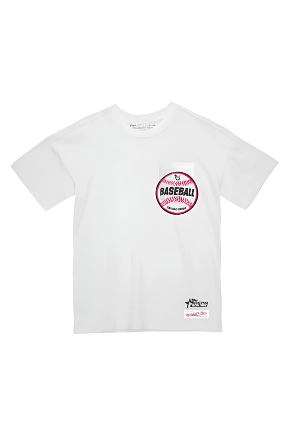 Mitchell Ness Topps Heritage White Sports Extra Pocket Tee